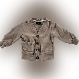 Little Bipsy 6-12 Month Button Cardigan Tan